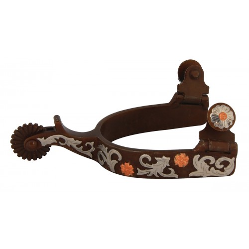 ANTIQUE COPPER FLOWER SPURS