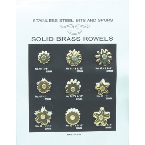 9 PAIR ROWEL CARD - LARGE