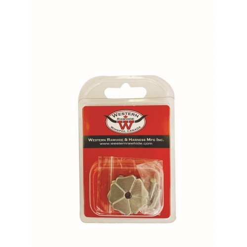 WESTERN RAWHIDE STAINLESS STEEL CLOVER LEAF ROWEL SET WESTERN RAWHIDE STAINLESS STEEL CLOVER LEAF ROWEL SET