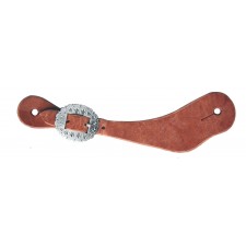 HARNESS LEATHER SHAPED SPUR STRAP
