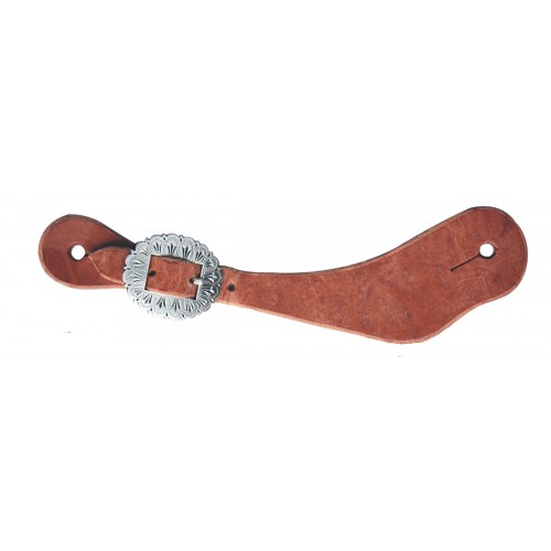 HARNESS LEATHER SHAPED SPUR STRAP