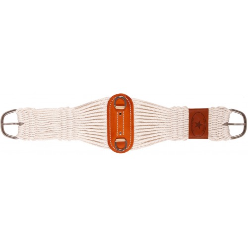 MUSTANG 27-STRAND WOOL BLEND ROPER CINCH WITH STAINLESS STEEL BUCKLES