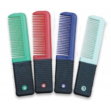 MINI PLASTIC COMB WITH RIBBED GRIP