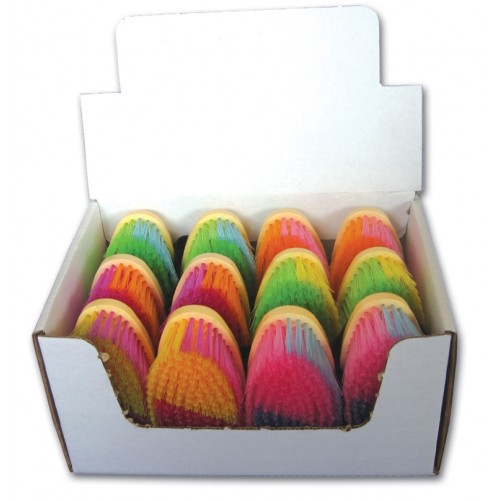 BRUSH DISPLAY, ASSORTED COLOURS, 12/DISPLAY