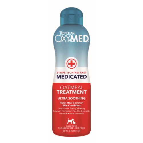 TROPICLEAN OXY MED MEDICATED RINSE - 592 ML READY TO USE