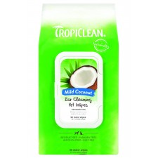 TROPICLEAN EAR CLEANING WIPES, 50 COUNT
