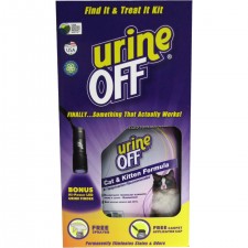 URINEOFF FIND IT AND TREAT IT ALL IN ONE KIT FOR CATS & KITTENS, 500 ML PLUS FLASHLIGHT