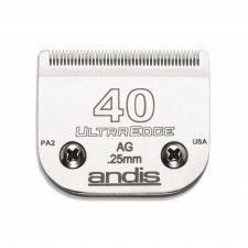 ANDIS AG DETACHABLE BLADES - #40 SURGICAL STAINLESS STEEL