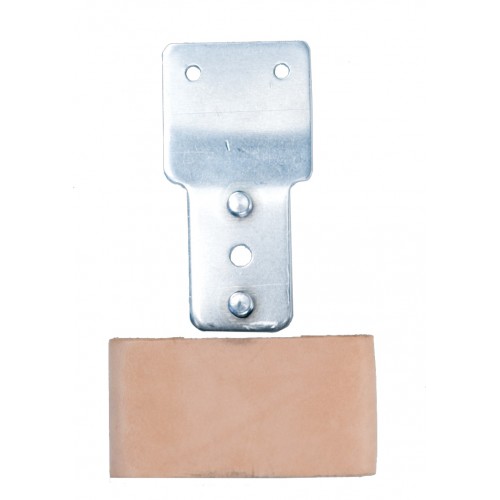 VERTICAL BLEVINS STIRRUP BUCKLES WITH LEATHER COVERED SLEEVES - 2 1/2", BUCKLE