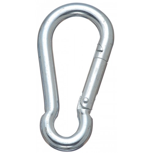 SAFETY SPRING HOOKS - ZINC PLATED MILD STEEL - 7/16"