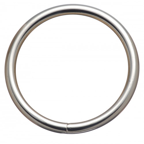 HARNESS RINGS - 1 1/2" SOLID CHROME PLATED BRONZE