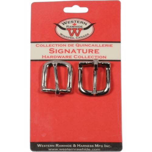 #12 HARNESS BUCKLE - NICKEL PLATED BRONZE, 1" X 1 1/2" - 2 PER CARD