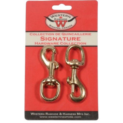 SOLID BRONZE BOLT SNAP - LIGHTWEIGHT, 5/8" - 2 PER CARD