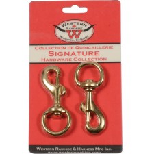SOLID BRONZE BOLT SNAP - LIGHTWEIGHT, 3/4" - 2 PER CARD SOLID BRONZE BOLT SNAP - LIGHTWEIGHT, 3/4" - 2 PER CARD
