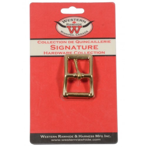 SOLID BRONZE ROLLER BUCKLE, 1" X 2 1/8" - 1 PER CARD