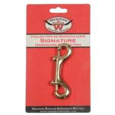 SOLID BRONZE DOUBLE END BOLT SNAP, 3/8" X 3 1/2" - 1 PER CARD