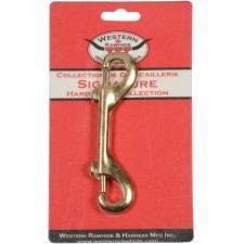 SOLID BRONZE DOUBLE END BOLT SNAP, 1/2" X 4 1/2" - 1 PER CARD