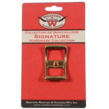 SOLID BRONZE CONWAY BUCKLE, 1" X 2 1/4" - 1 PER CARD