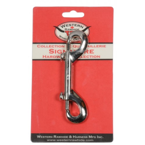 CHROME PLATED ZINC DIECAST DOUBLE END BOLT SNAP - 1/2" X 4 1/2" - 1 PER CARD CHROME PLATED ZINC DIECAST DOUBLE END BOLT SNAP - 1/2" X 4 1/2" - 1 PER CARD
