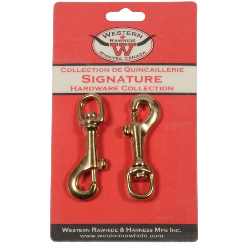 SOLID BRONZE BOLT SNAP - HEAVYWEIGHT, 3/8" - 2 PER CARD