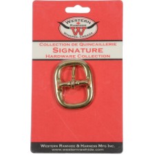 SOLID BRONZE SWEDGE BUCKLE, 1" X 2 1/4" - 1 PER CARD