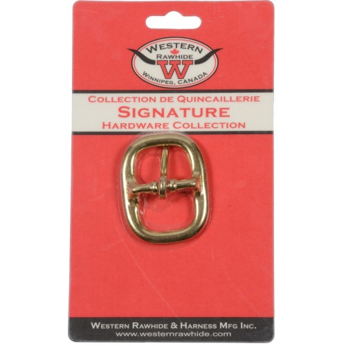 SOLID BRONZE SWEDGE BUCKLE, 1" X 2 1/4" - 1 PER CARD
