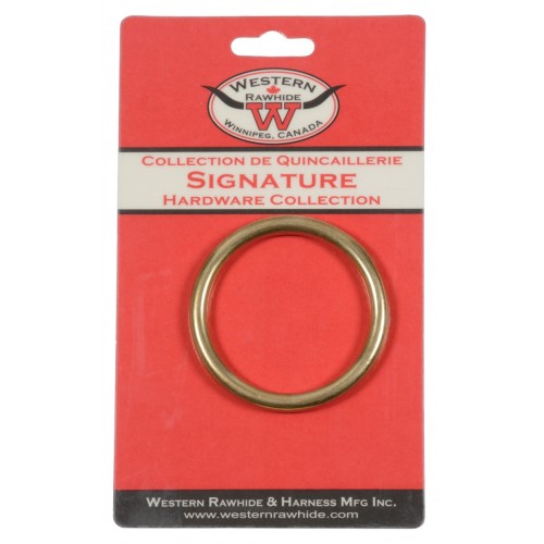 SOLID BRONZE HARNESS RINGS, 2" - 1 PER CARD